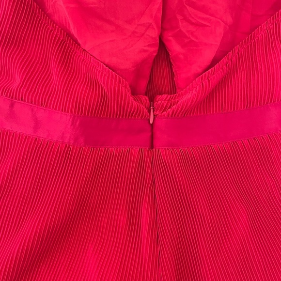 Anthropologie Red Plisse Halter Jumpsuit - Picture 10 of 16